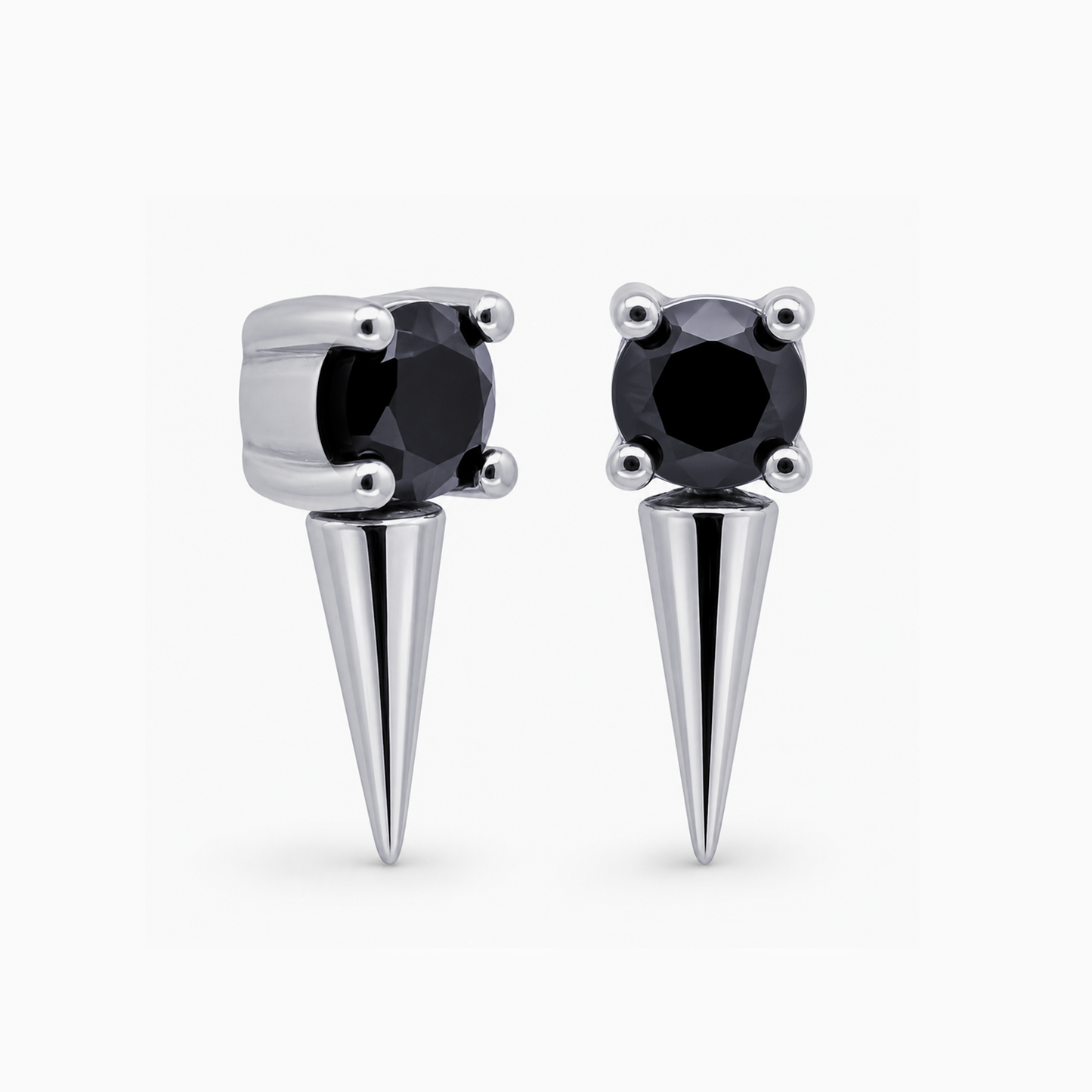 Steel Internally Threaded End with Gem-Topped Long Spike – 16G