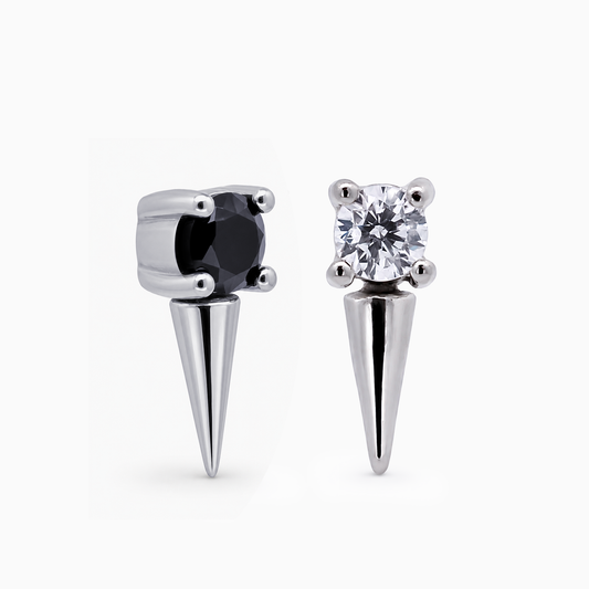 Steel Internally Threaded End with Gem-Topped Long Spike – 16G