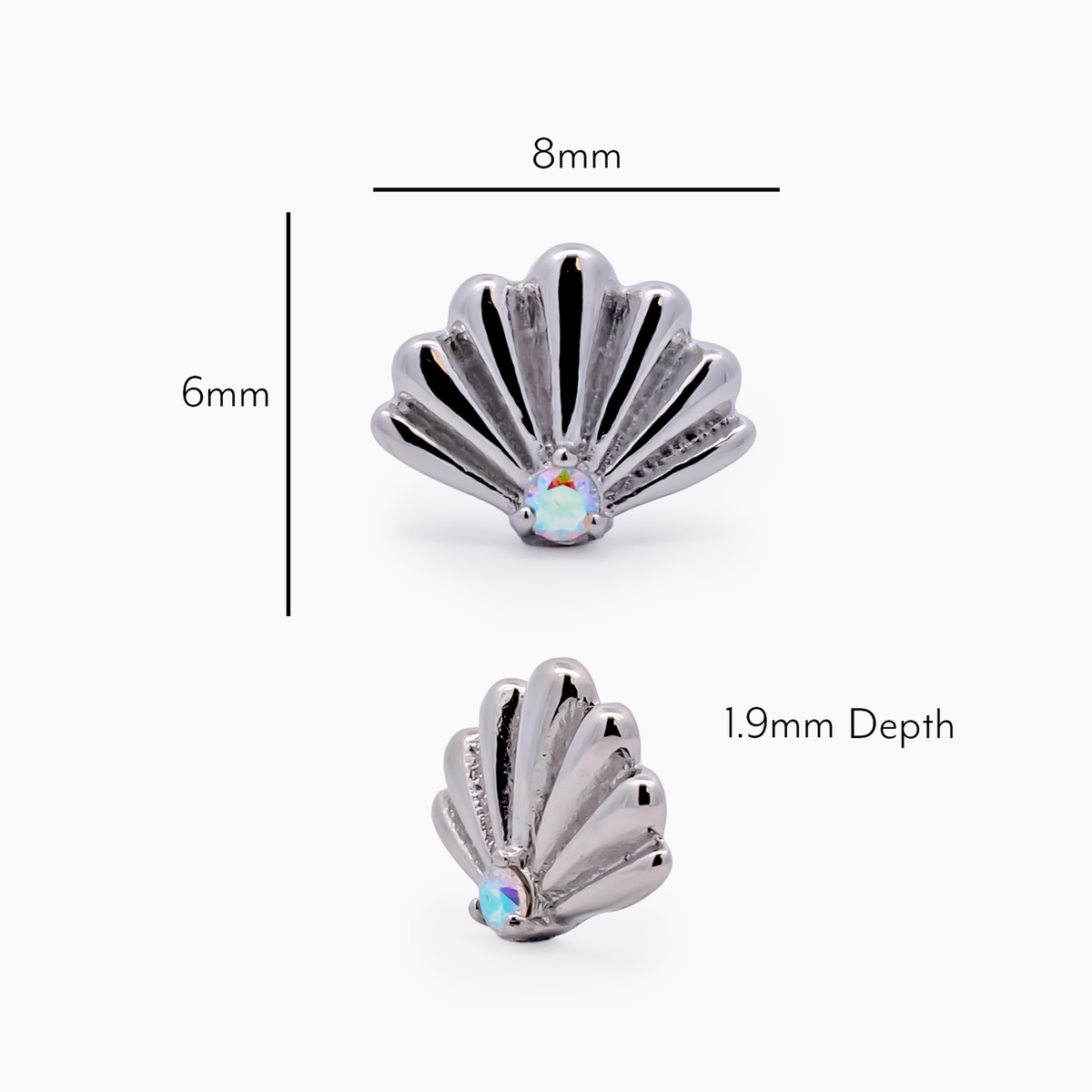 Steel Internally Threaded End - Clam Shell 16G