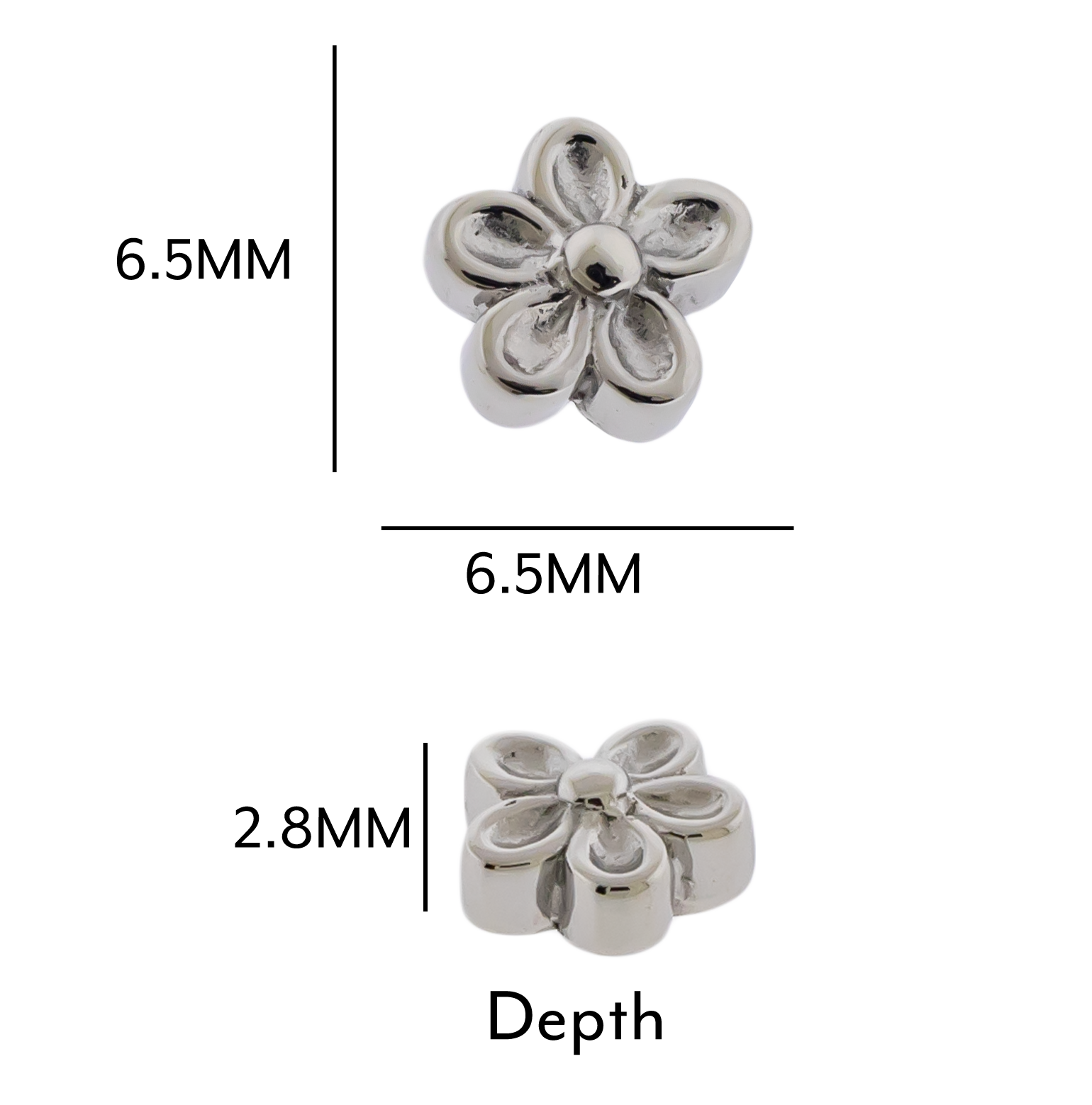 Steel Externally Threaded End - Flower 16G