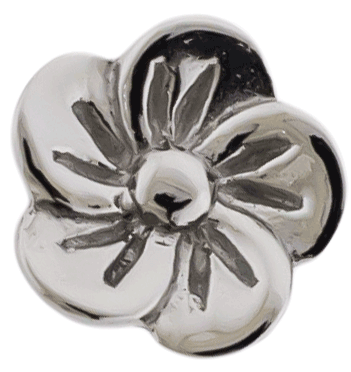 Steel Externally Threaded End - Blossom Flower 16G