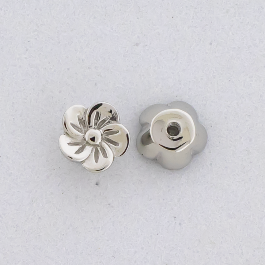 Steel Externally Threaded End - Blossom Flower 16G