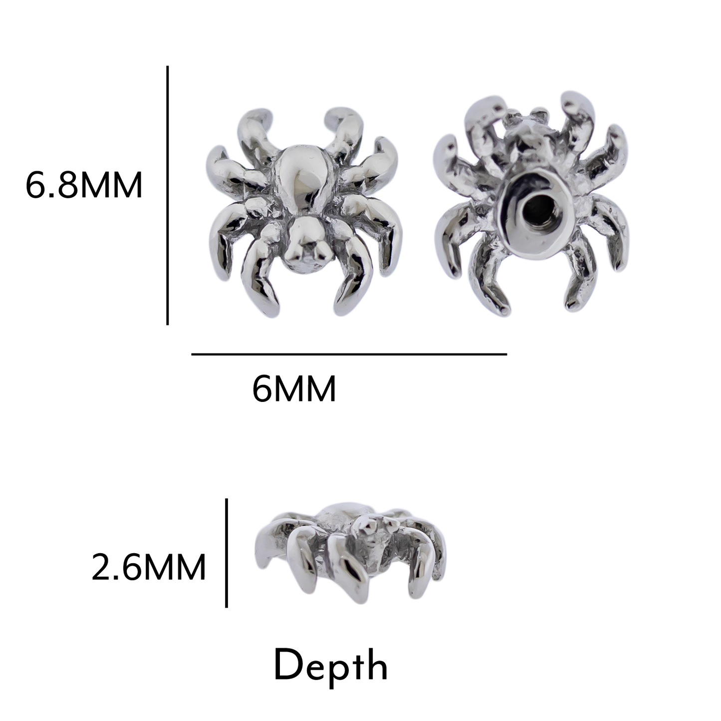 Steel Externally Threaded End - Spider 16G