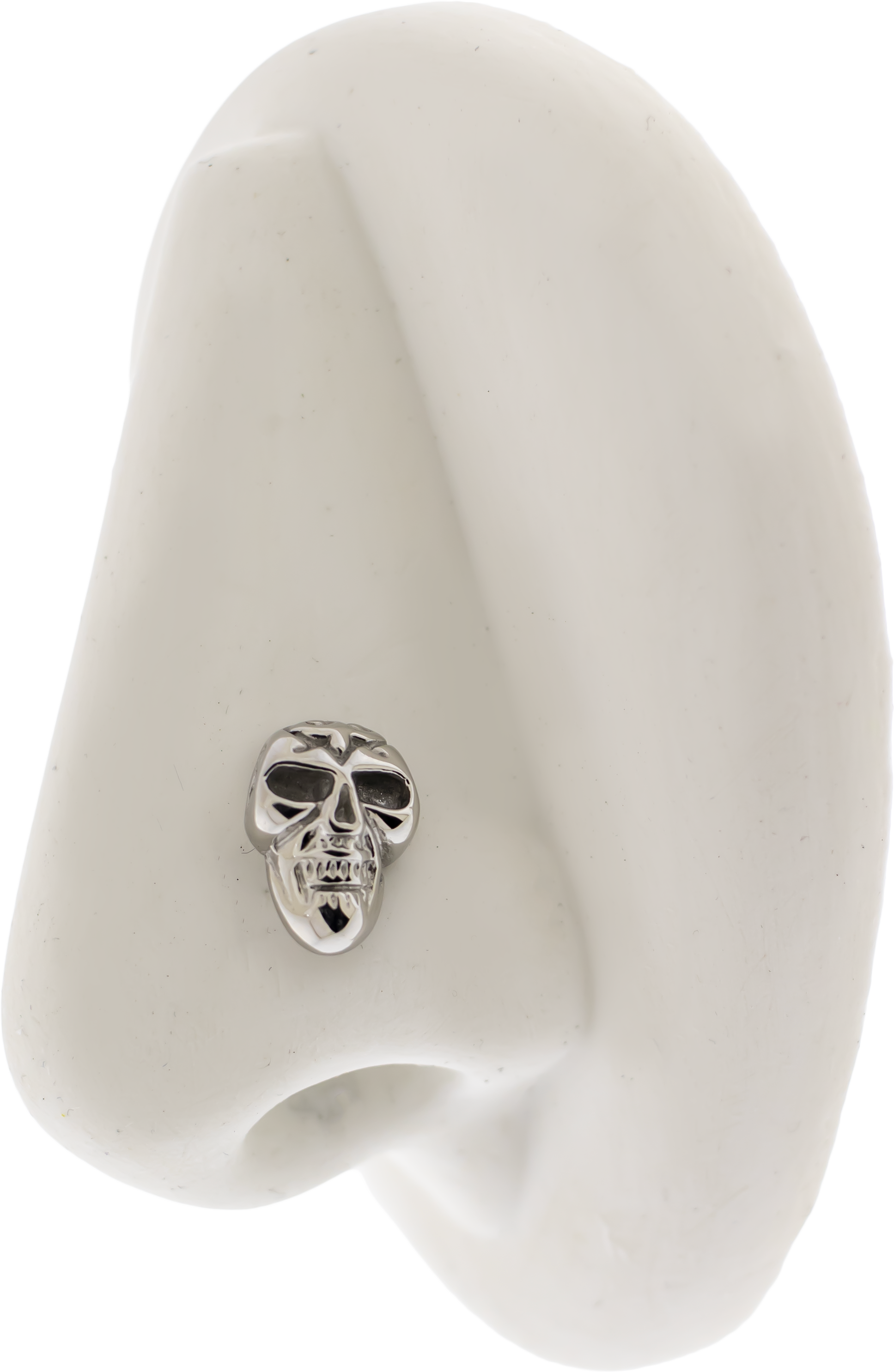 Steel Externally Threaded End - Skull 16G