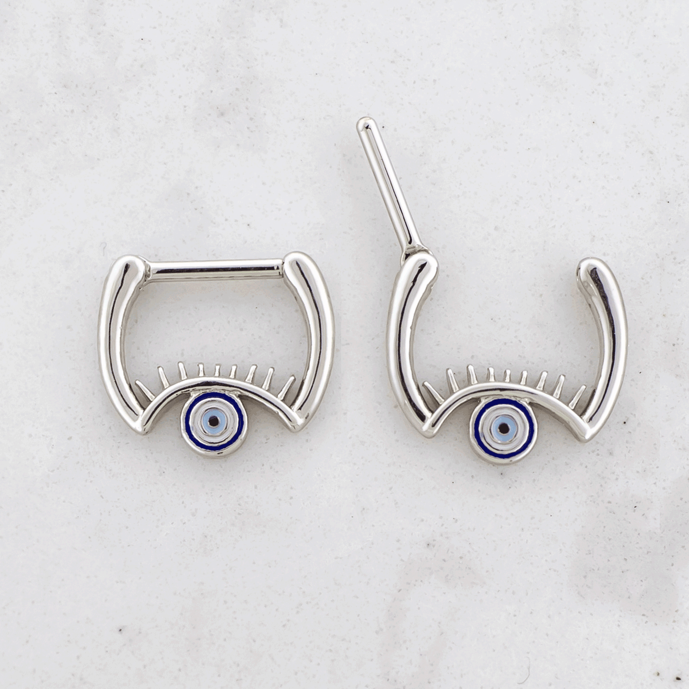 16G Septum Clicker w/ Evil Eye