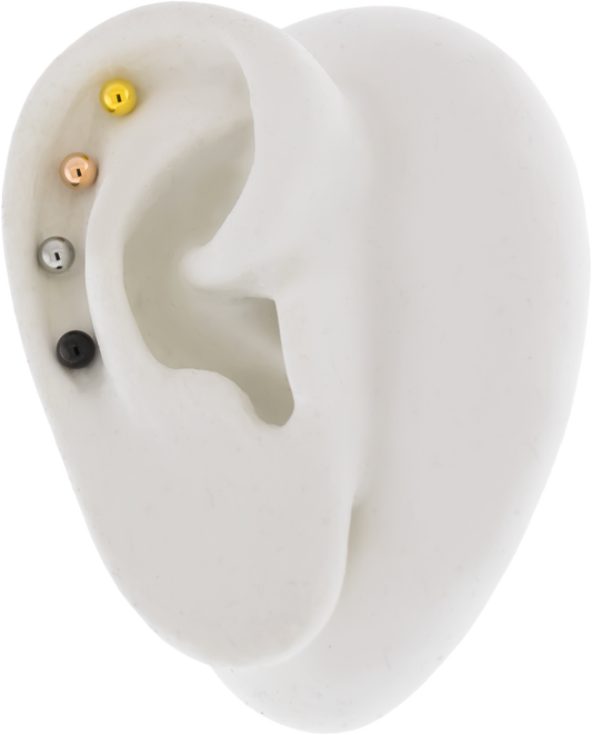 Steel Plain Ball Earring Studs