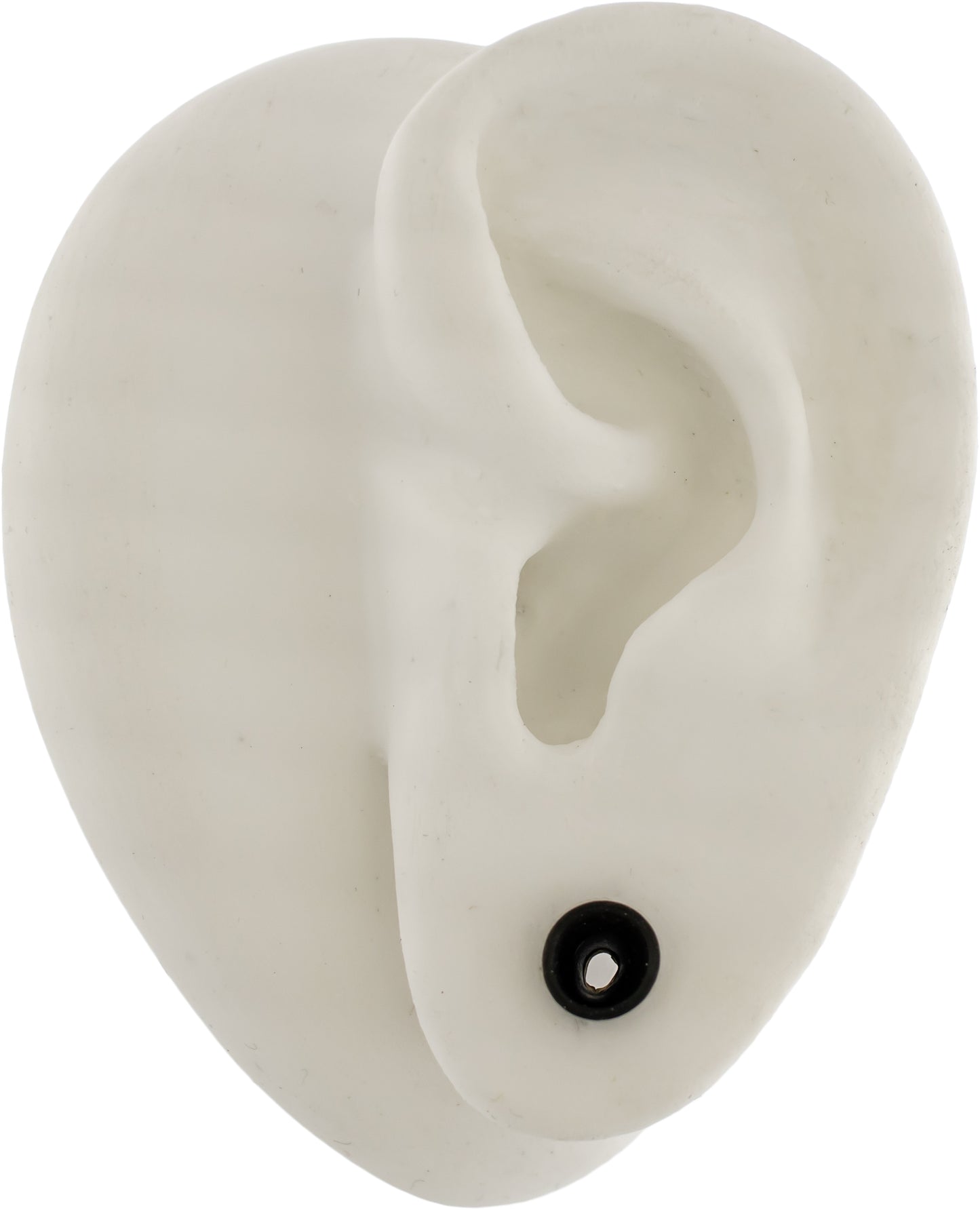 Silicone Double Flare Tunnels - Black - 6g - 2"