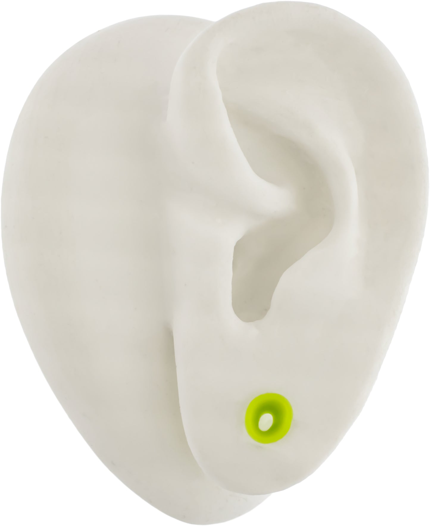 Silicone Double Flare Tunnels - Green - 6g - 2"