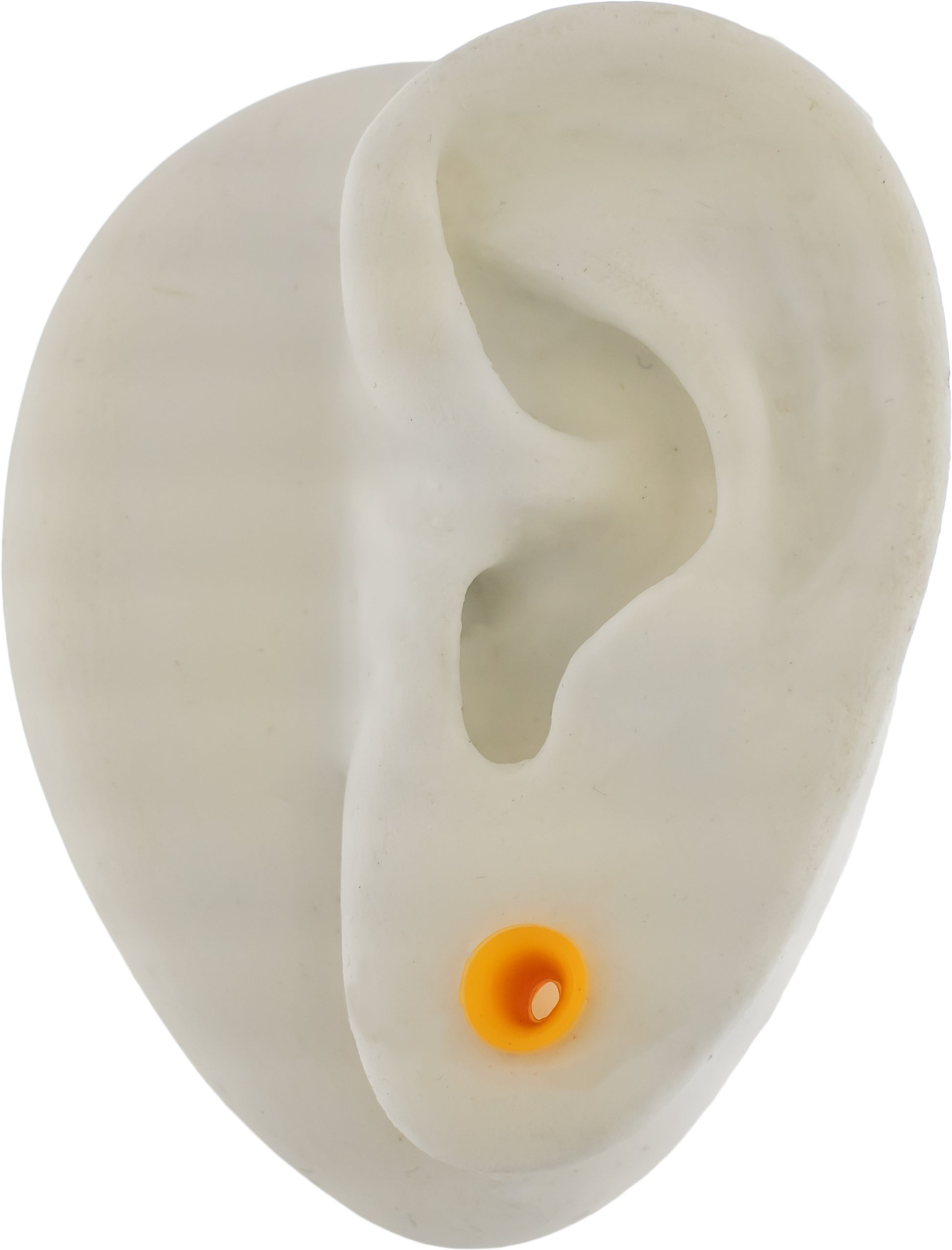 Silicone Double Flare Tunnels - Orange - 6g - 2"