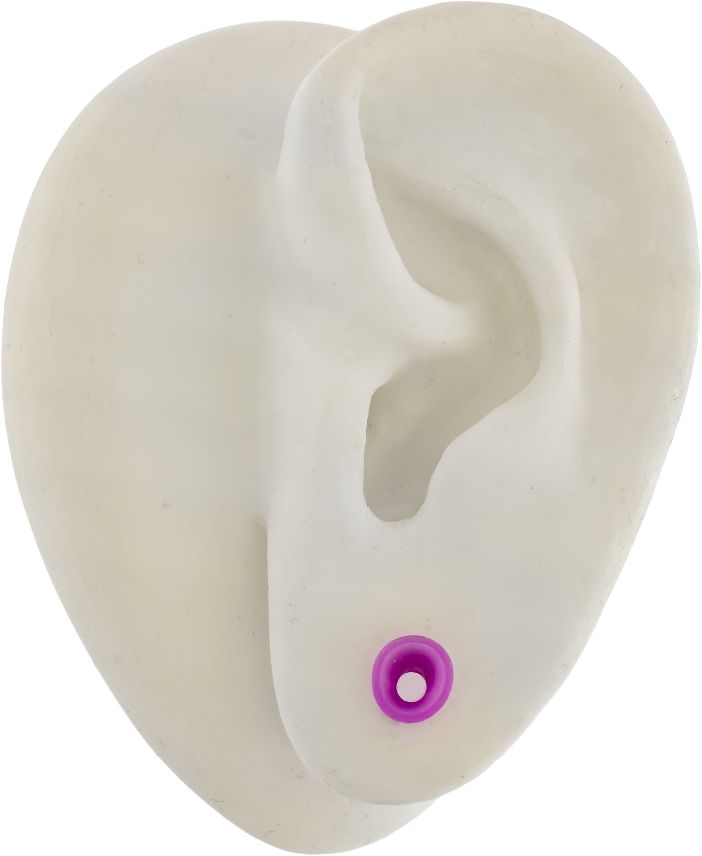 Silicone Double Flare Tunnels - Purple - 6g - 2"