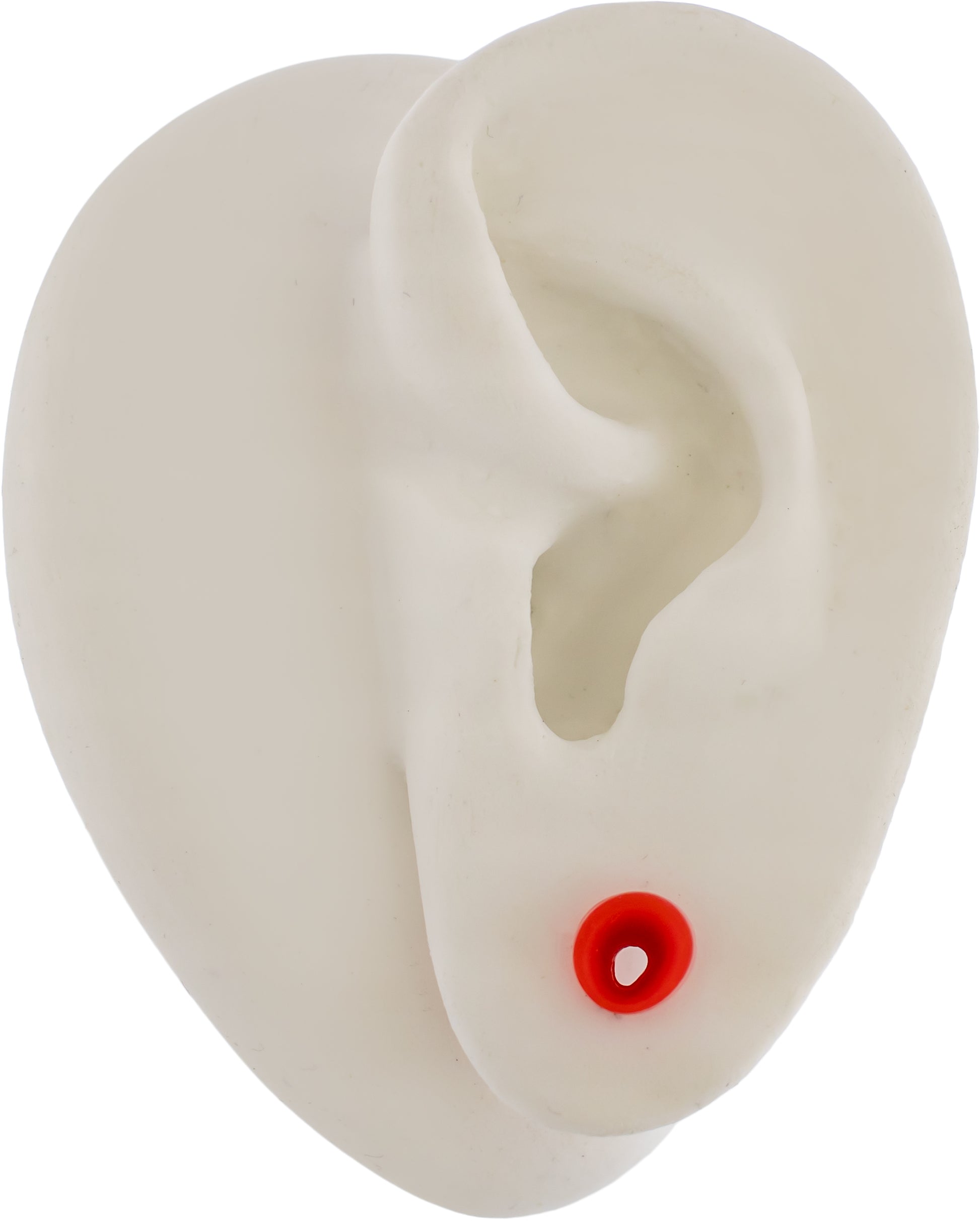 Silicone Double Flare Tunnels - Red - 6g - 2"