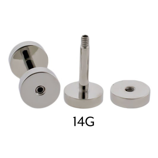 Steel Externally Threaded Tunnels - Pierced Addiction