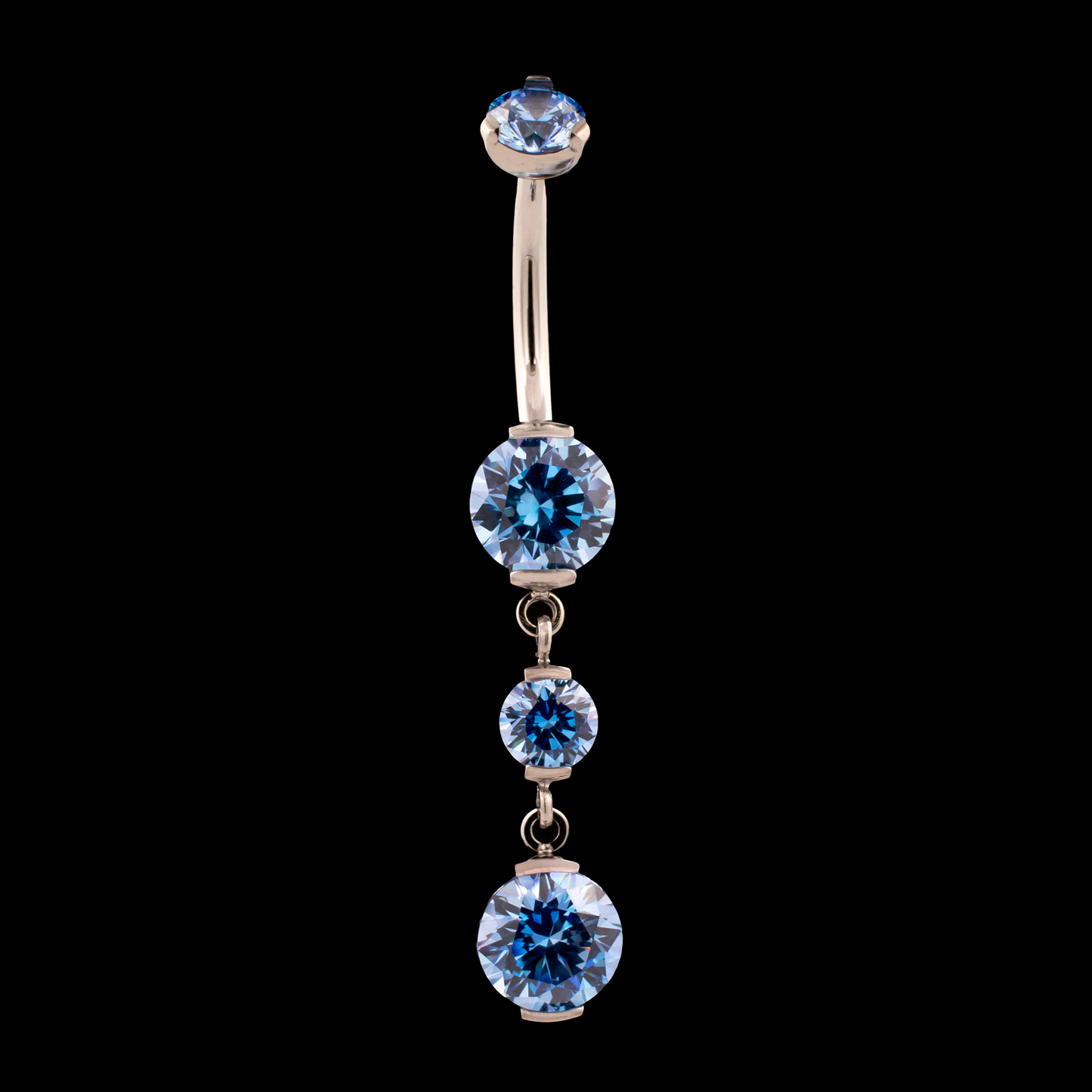 Premium Zirconia Dangling Navel Ring