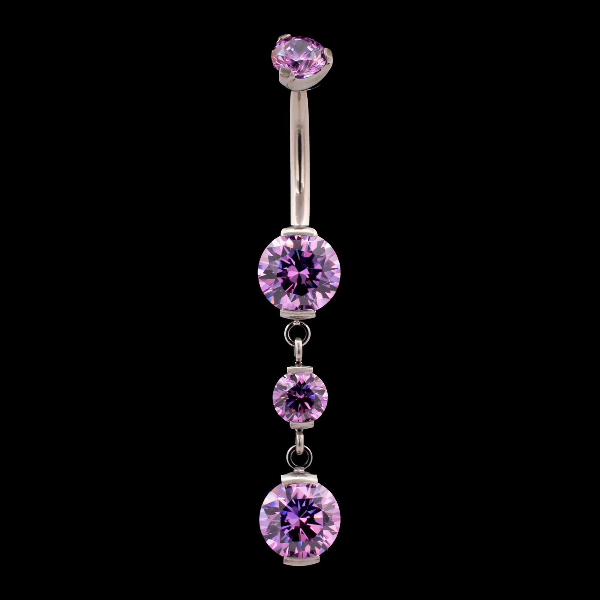 Premium Zirconia Dangling Navel Ring