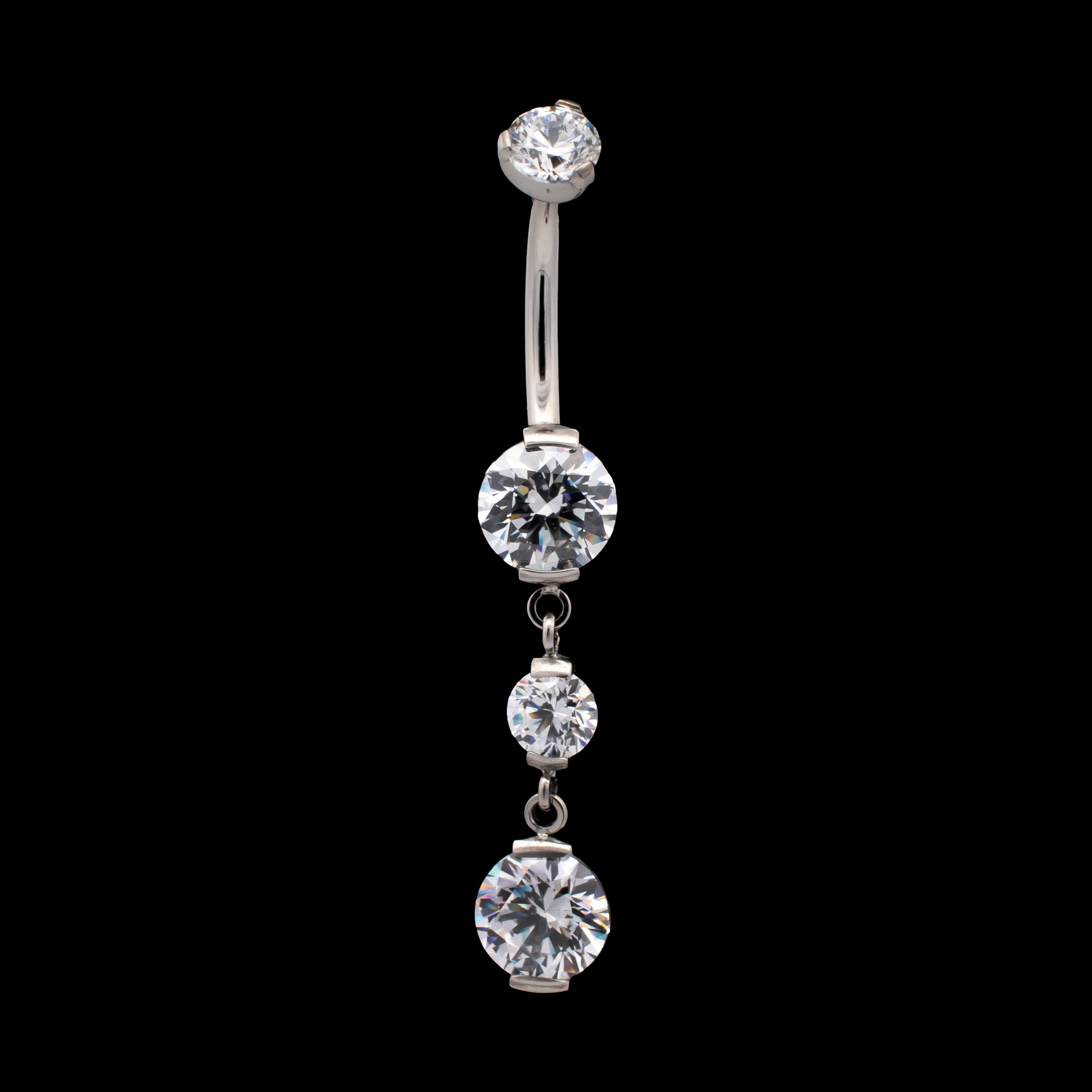 Premium Zirconia Dangling Navel Ring