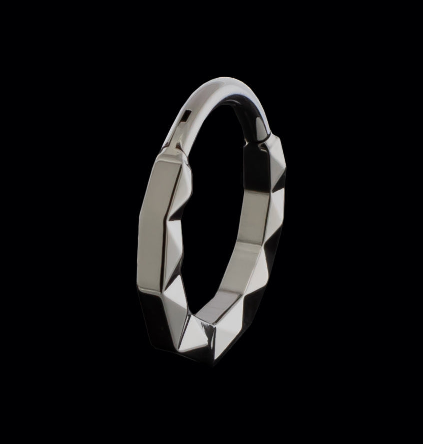 Linden - Titanium Hinged Ring - Pierced Addiction