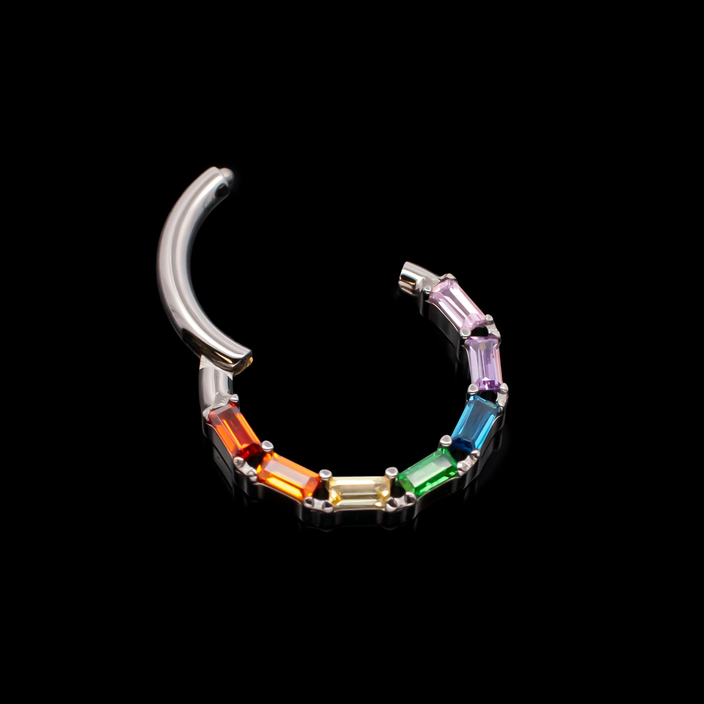 Victoria - Rainbow Hinged Ring