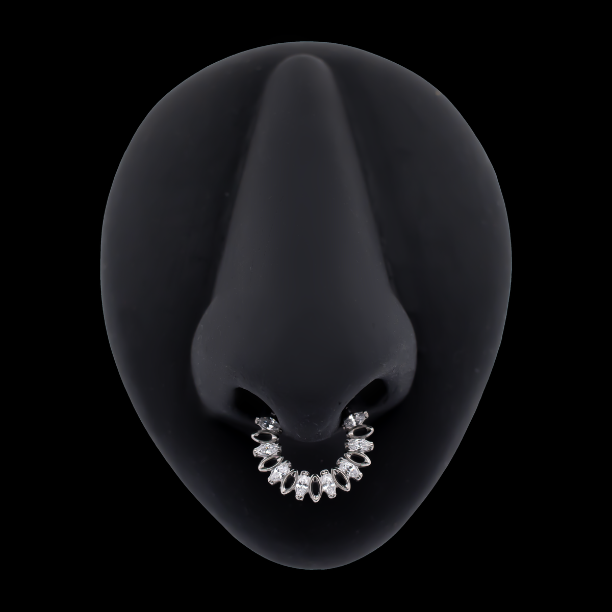 Veilring Veil - Titanium Fancy Hinged Ring