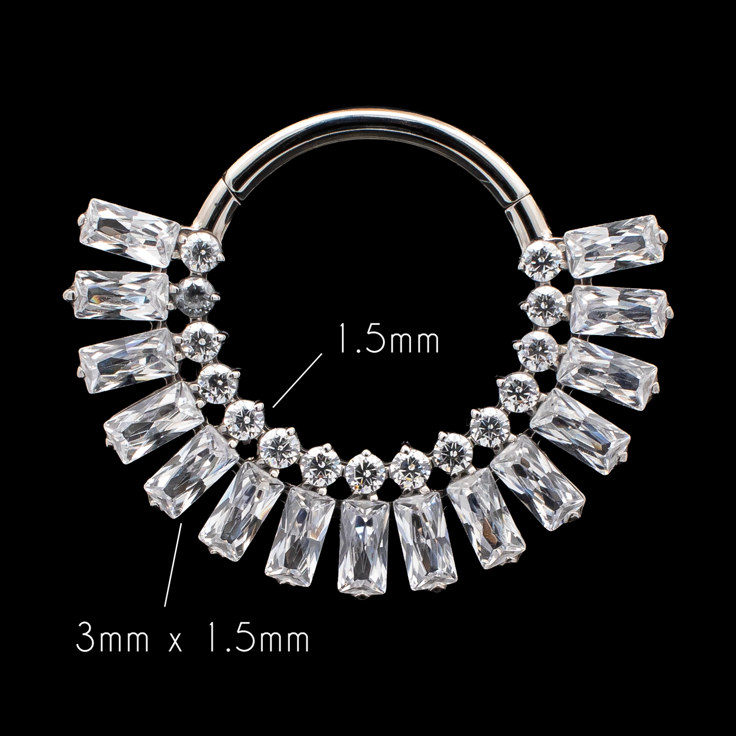 Vanta - Titanium Hinged Ring