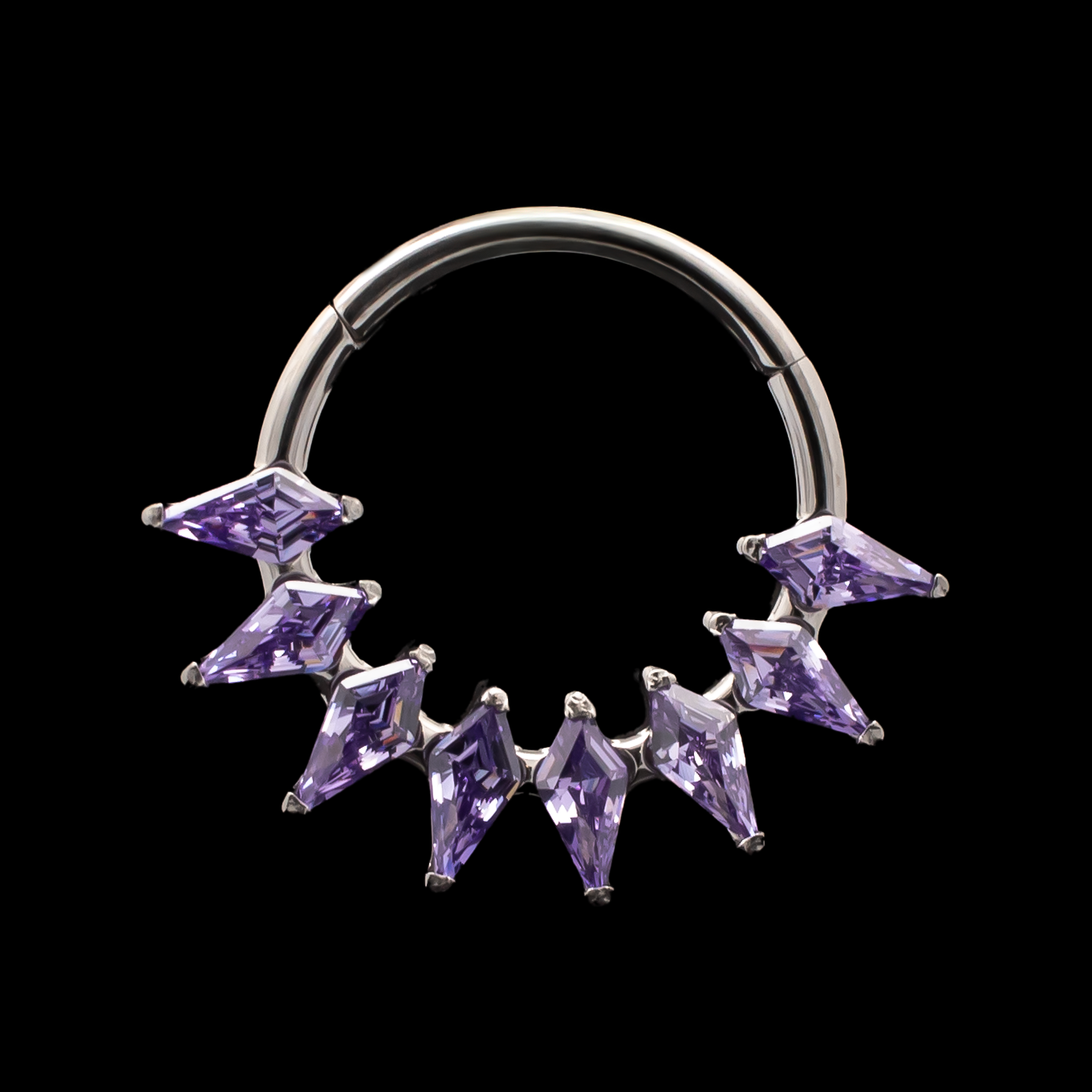 Orchid - Titanium Hinged Ring