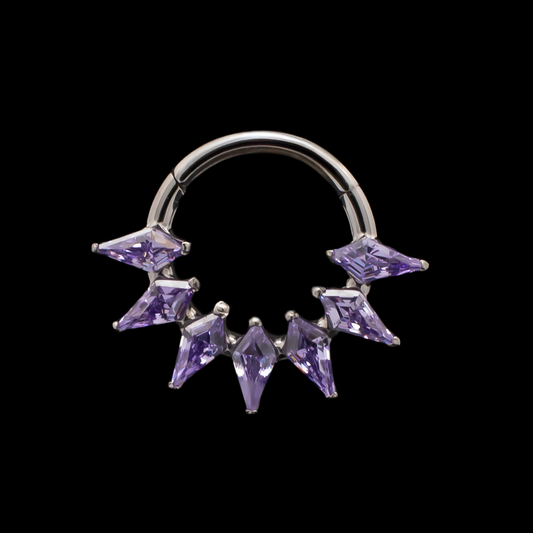 Orchid - Titanium Hinged Ring