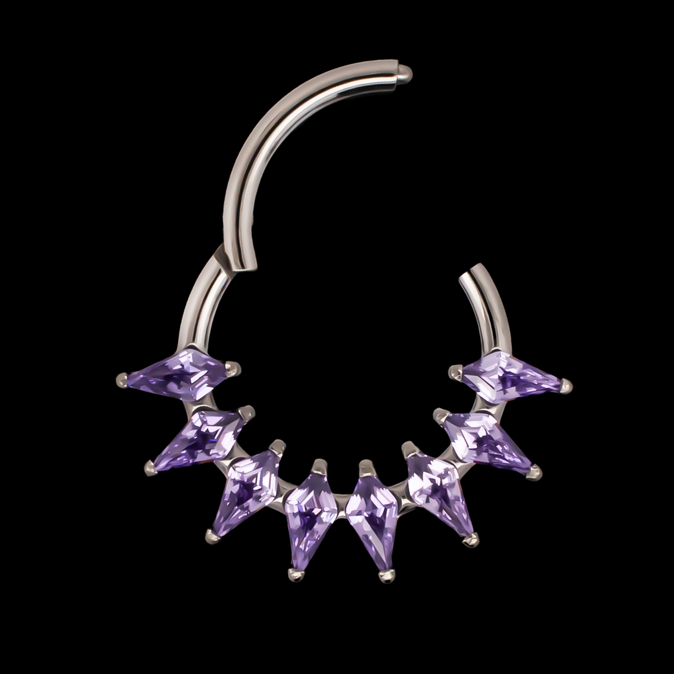 Orchid - Titanium Hinged Ring