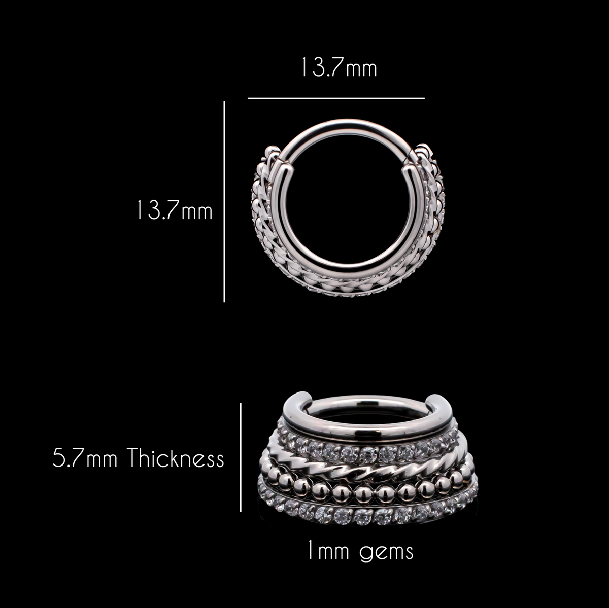 Xavier - Hinged Ring