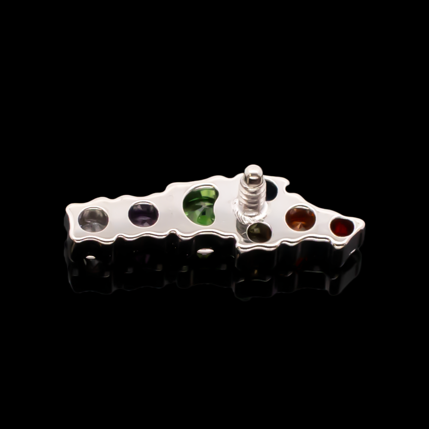 Zoe - 16G Rainbow Internally Threaded End