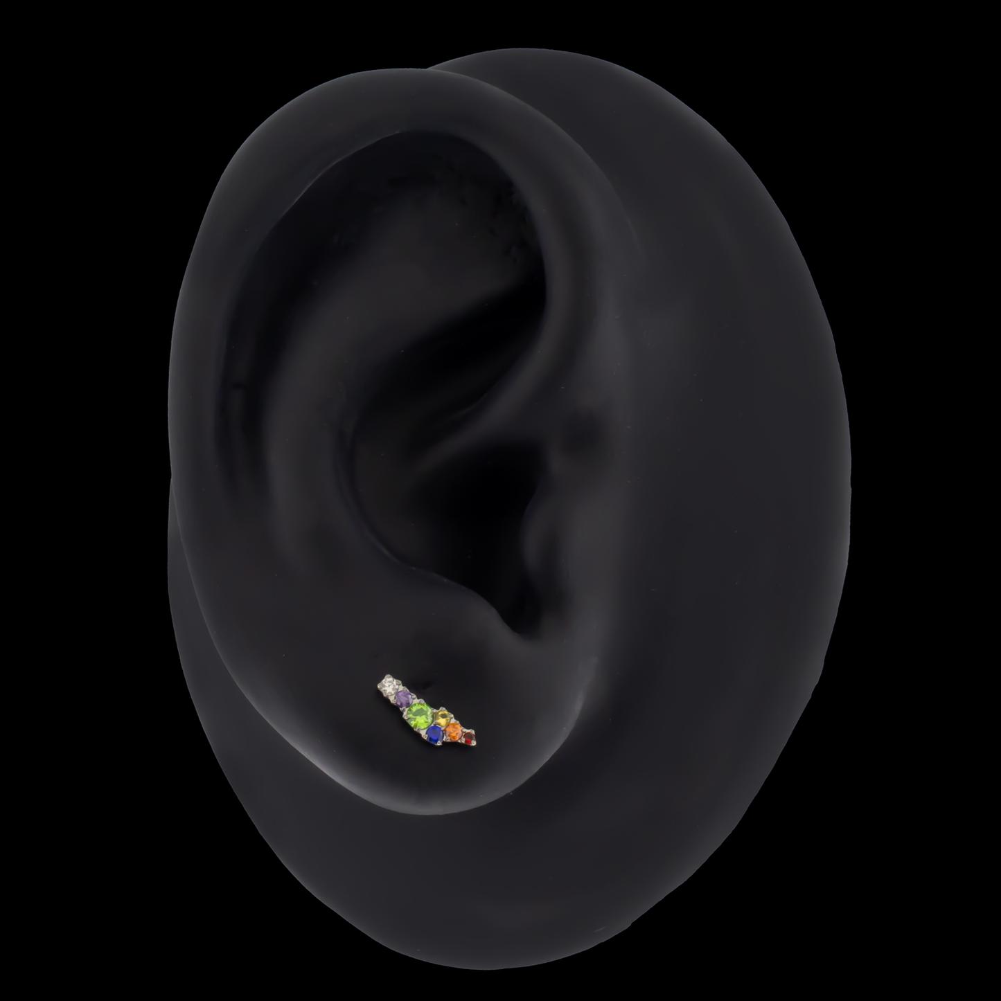 Zoe - 16G Rainbow Internally Threaded End