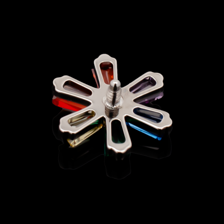 Aya - Titanium Rainbow Internally Threaded End - Pierced Addiction