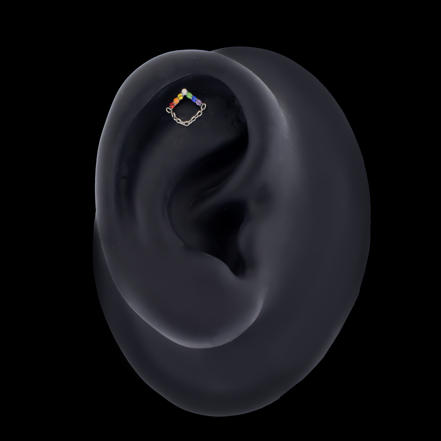 Aurelie - 16G Rainbow Internally Threaded End