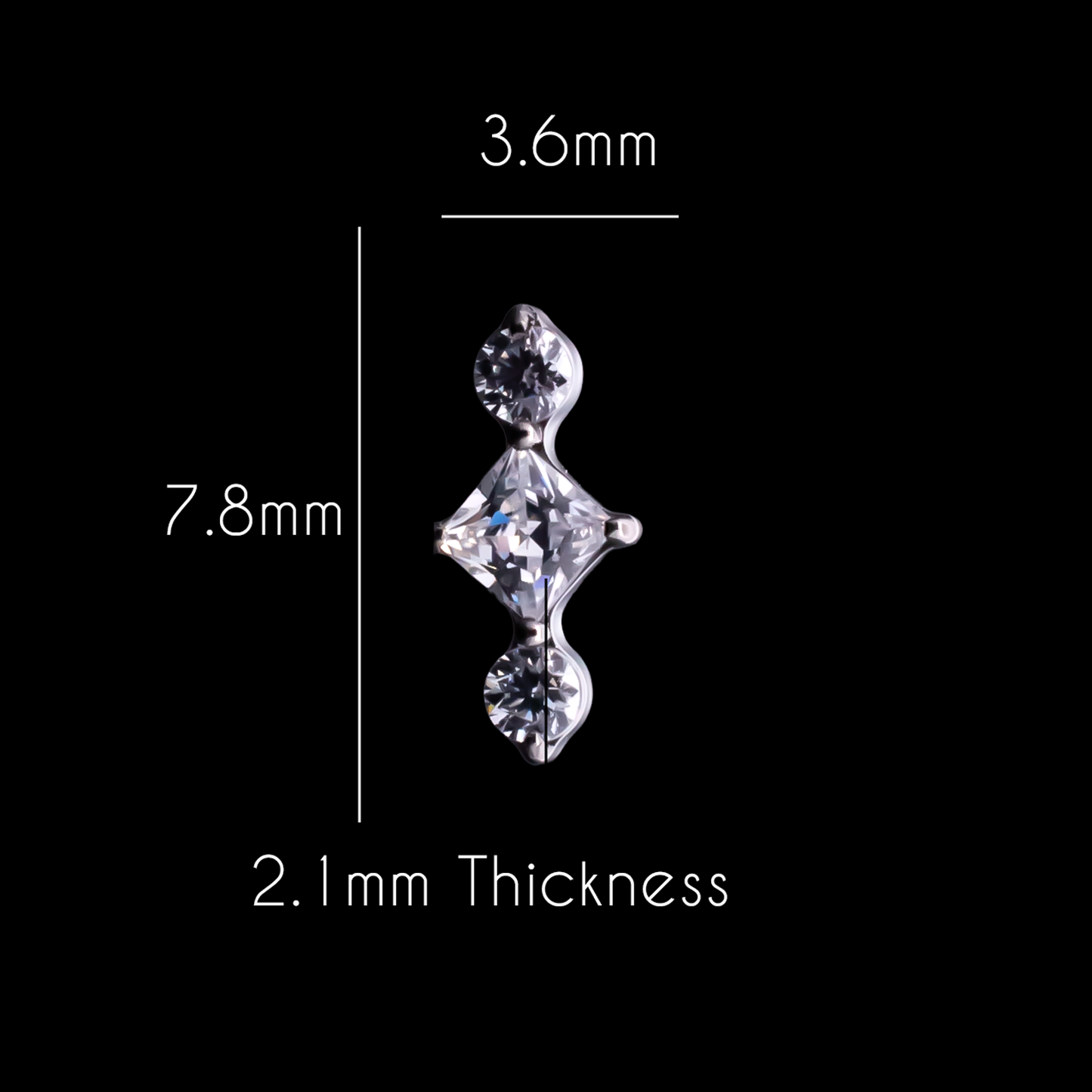 Margaux - 16G Internally Threaded End
