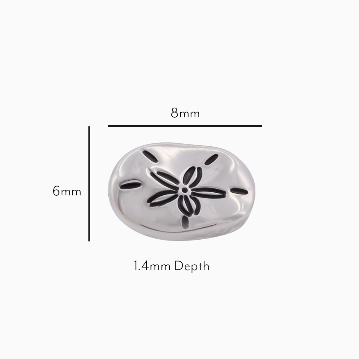 Steel Internally Threaded End - Sand Dollar 16G