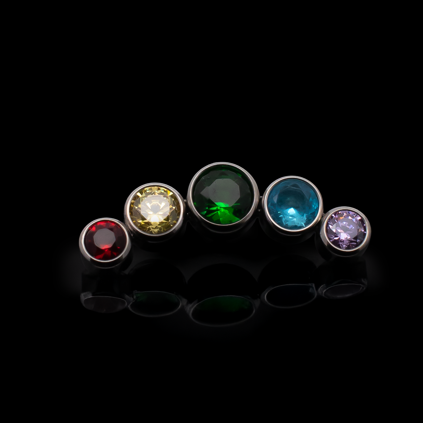 Lux - Rainbow 16G Internally Threaded End