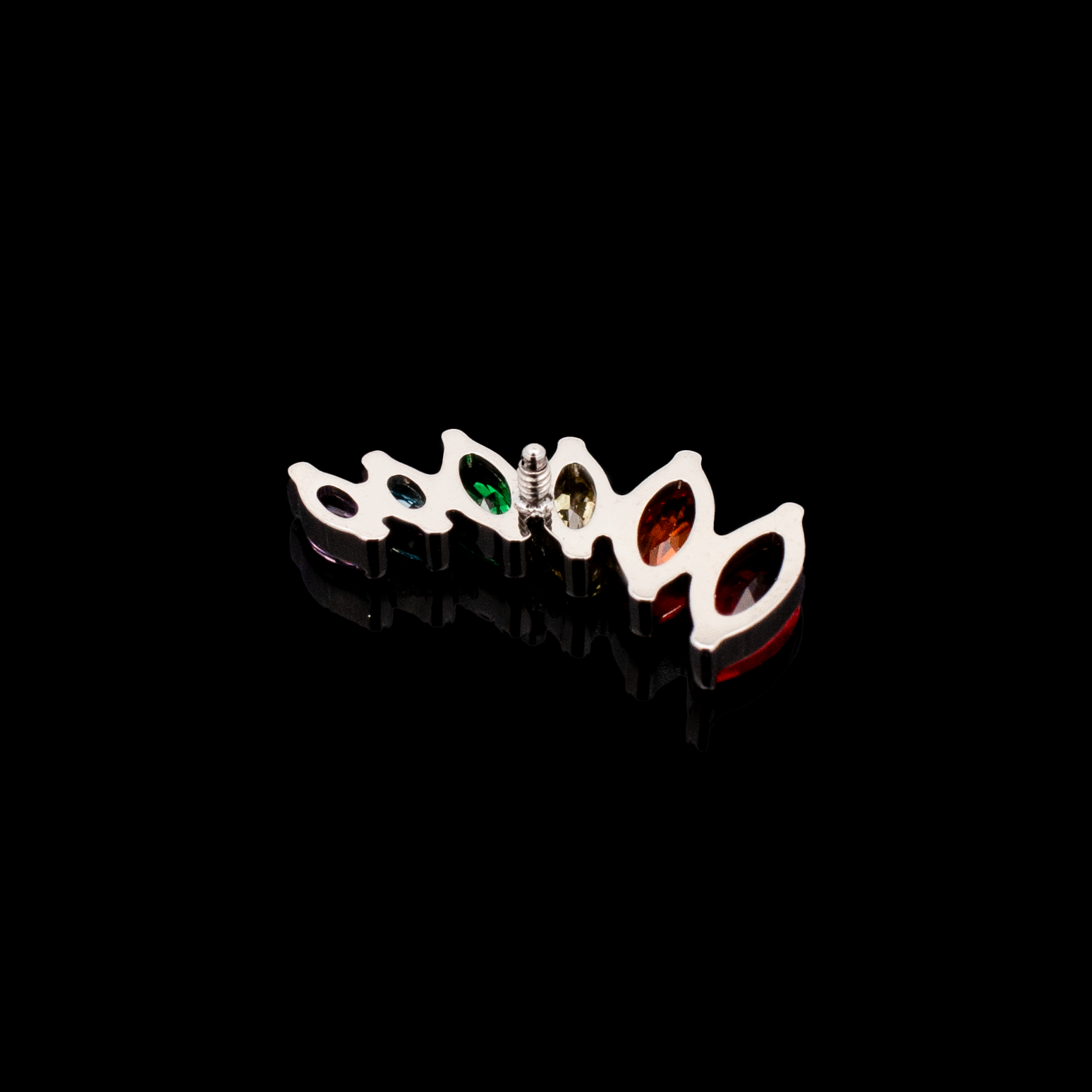 Auden - Titanium Rainbow Internally Threaded End - Pierced Addiction