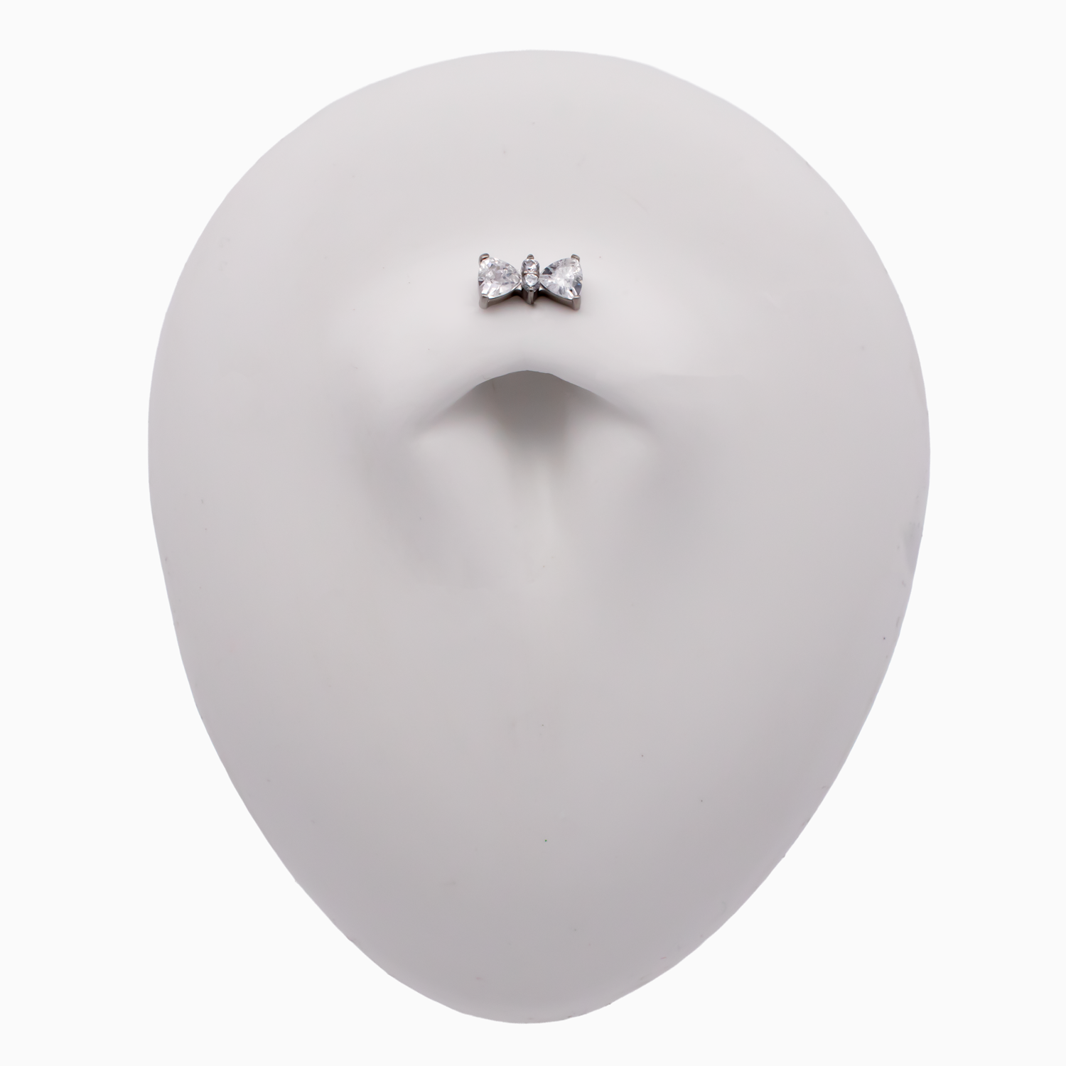 Steel Internally Threaded End - 2 Trillion CZ W/Round CZ 16G
