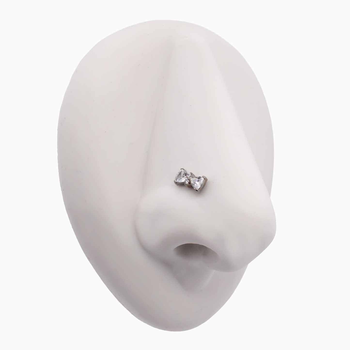 Steel Internally Threaded End - 2 Trillion CZ W/Round CZ 16G