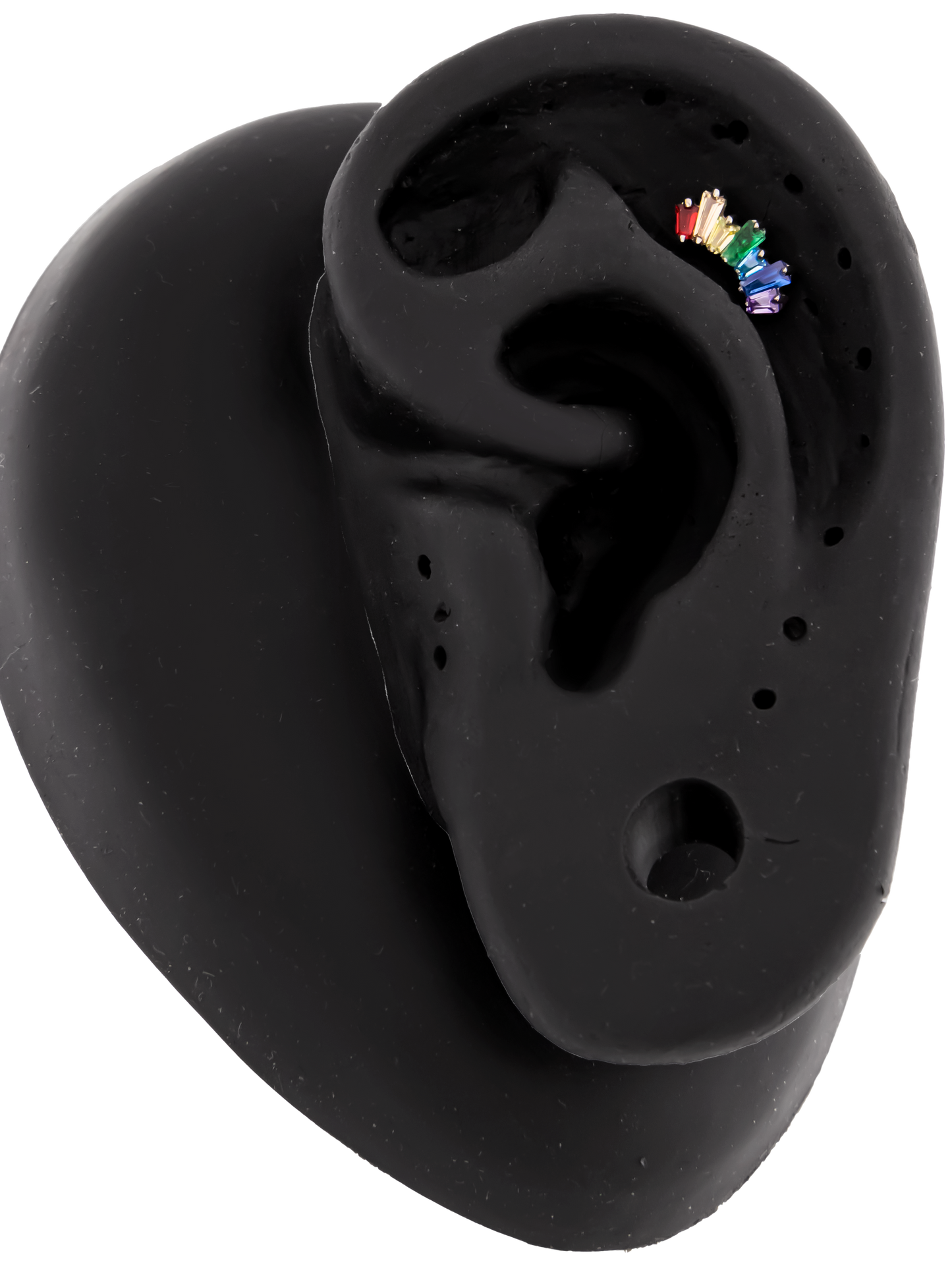 Bridger - Titanium Rainbow Internally Threaded End - Pierced Addiction