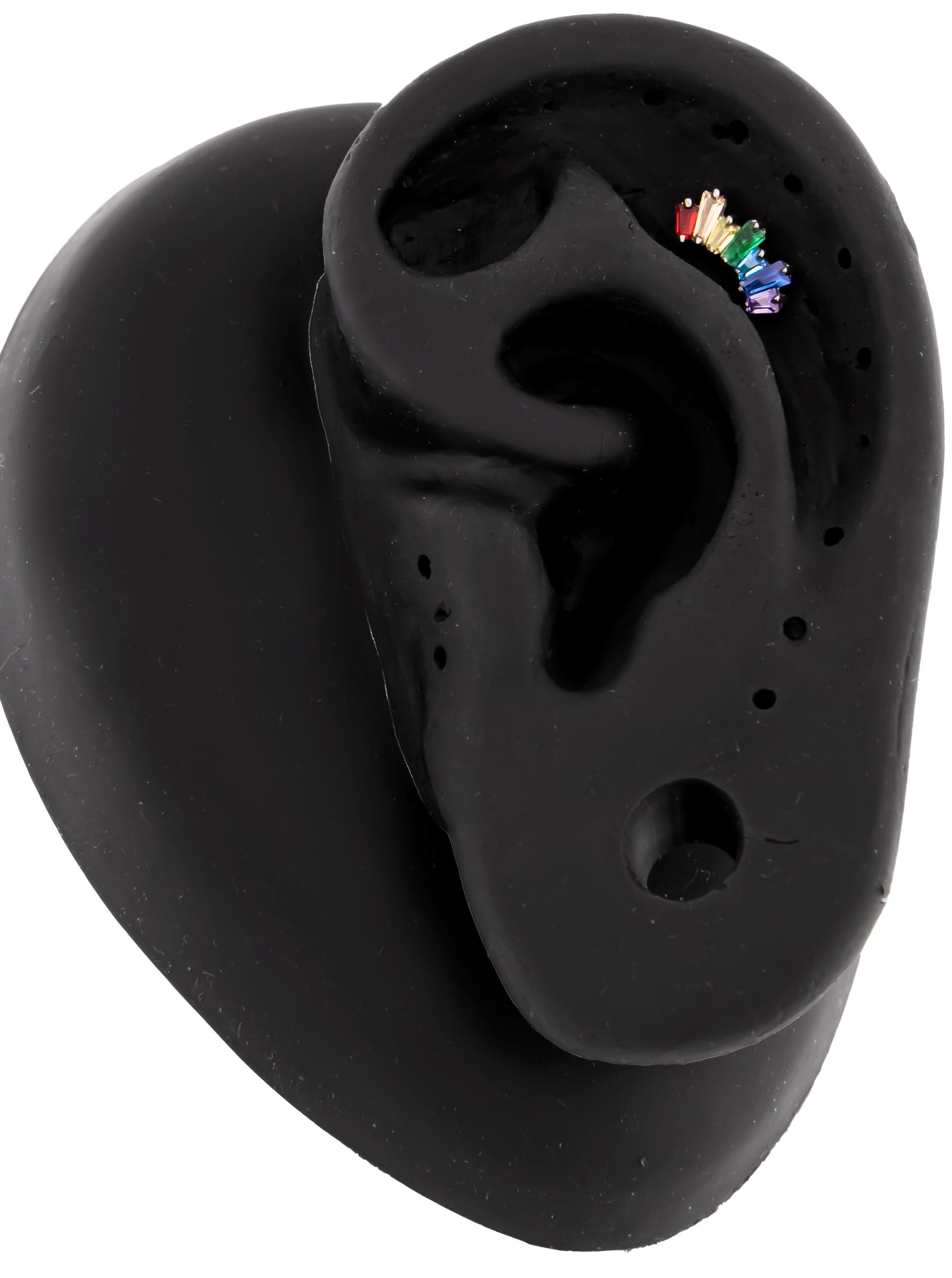 Bridger - Titanium Rainbow Internally Threaded End - Pierced Addiction