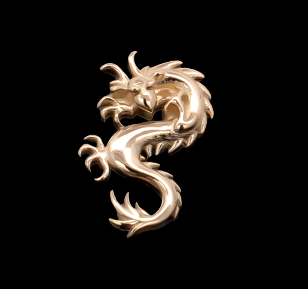 Draco - 14kt Gold Threadless End - Pierced Addiction