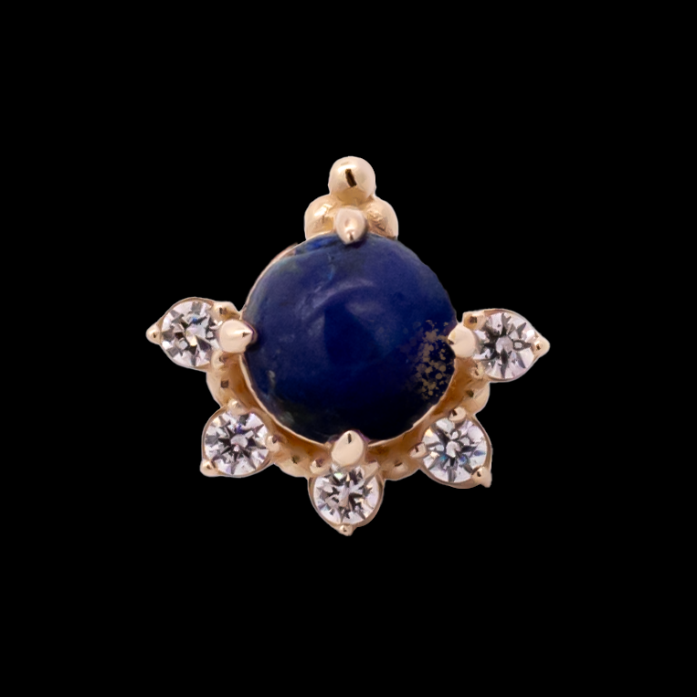 Lunara - 14kt Gold Threadless End