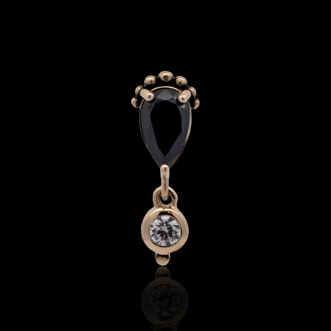 Verona - 14kt Gold Threadless End - Pierced Addiction
