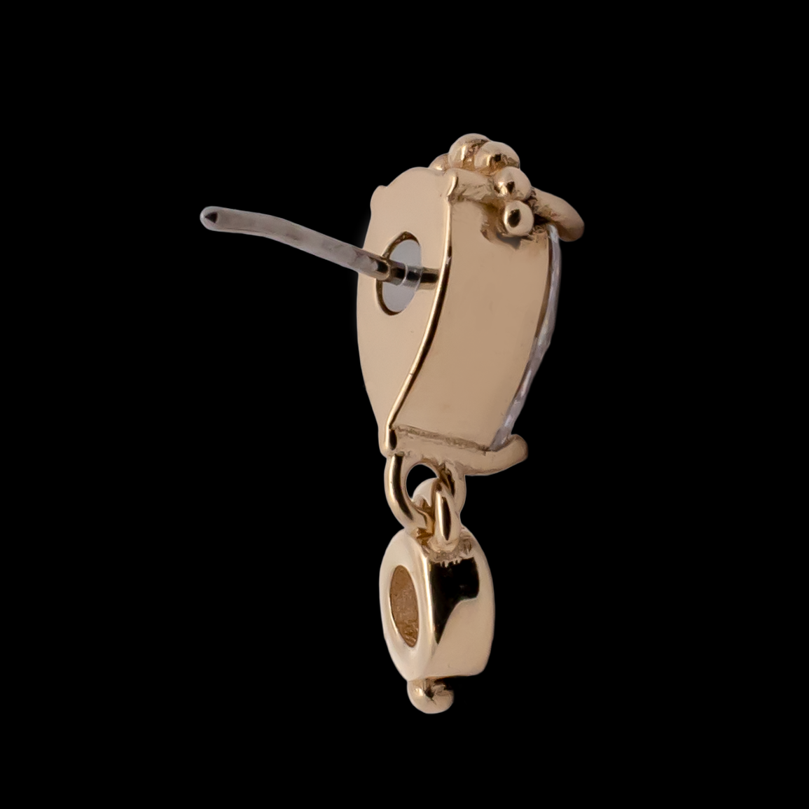 Verona - 14kt Gold Threadless End - Pierced Addiction