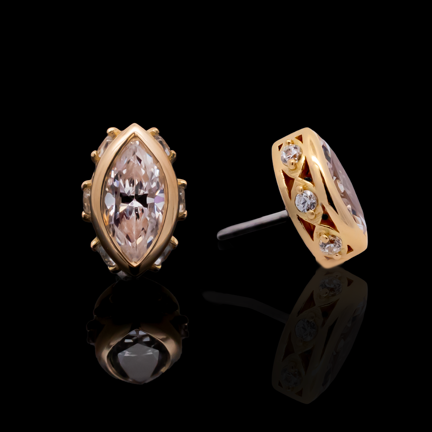 Orlina - 18kt Gold Threadless End