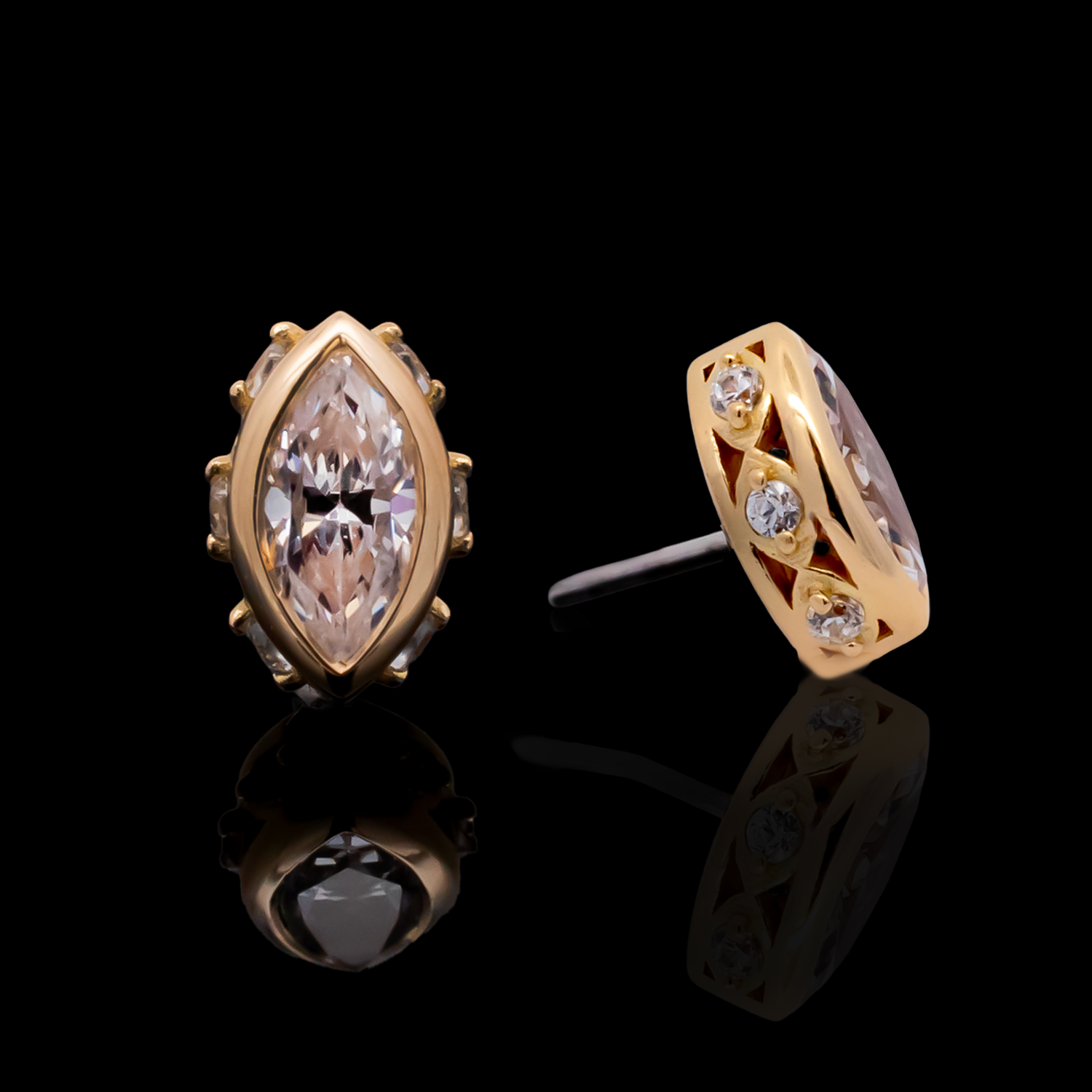 Orlina - 18kt Gold Threadless End