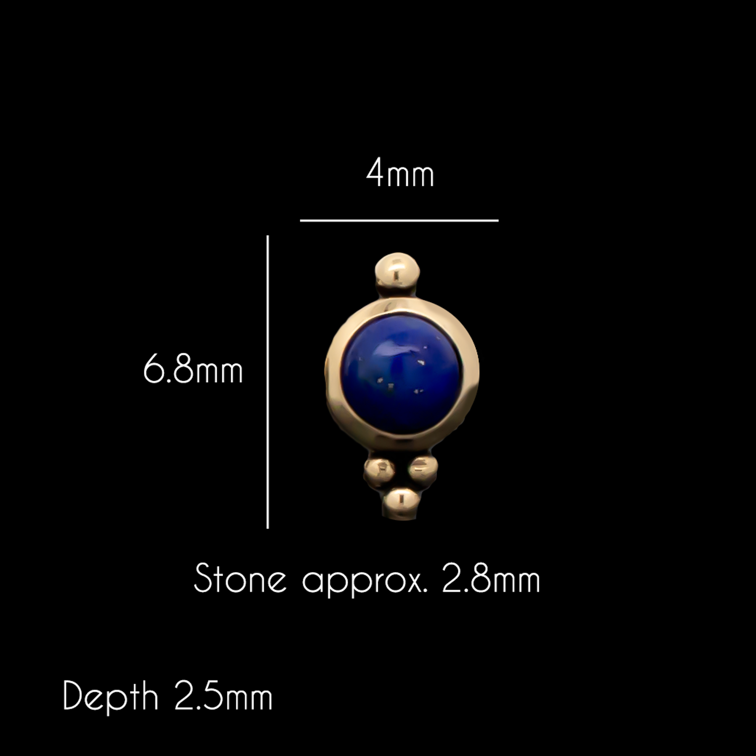 Linden - 18kt Gold Threadless End