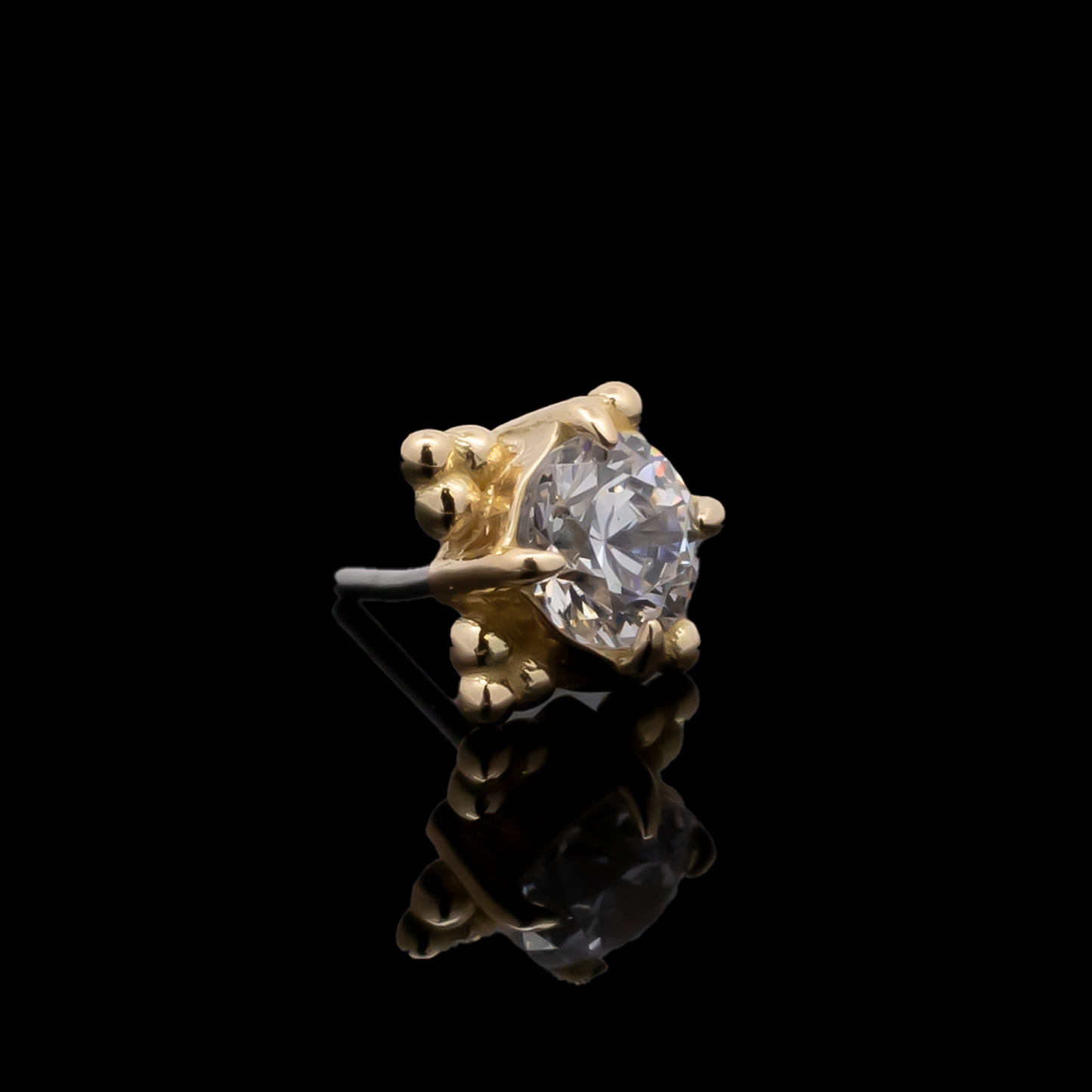 Wren - 18kt Gold Threadless End