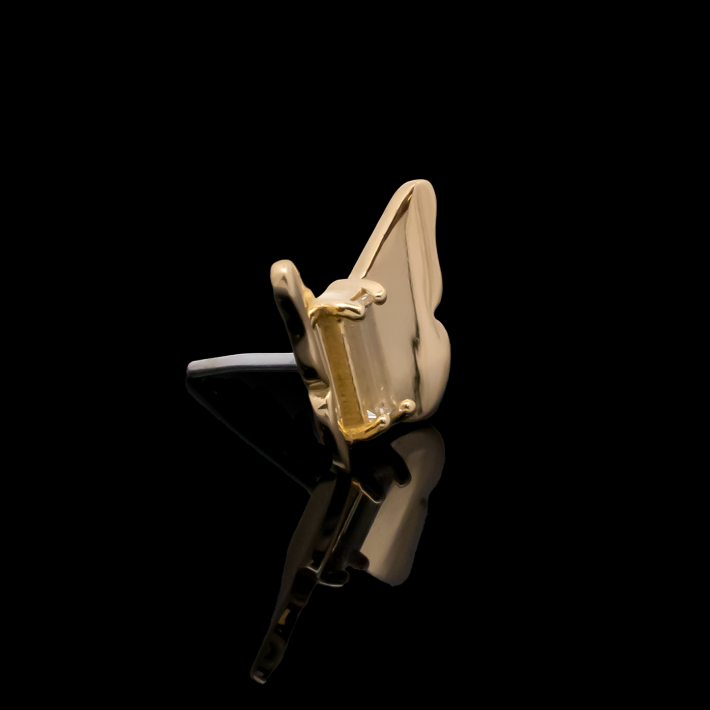 Mariposa - 18kt Gold Threadless End