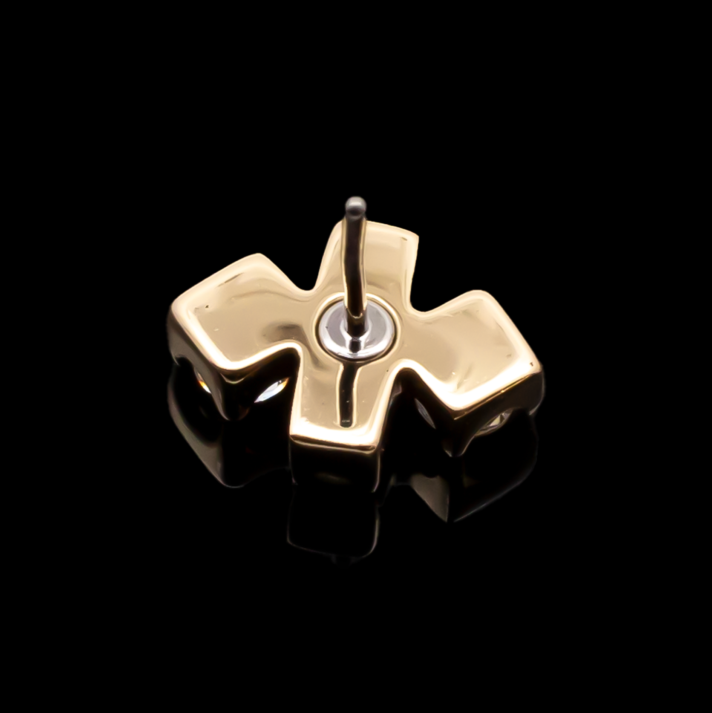 Finley - 18kt Gold Threadless End - Pierced Addiction