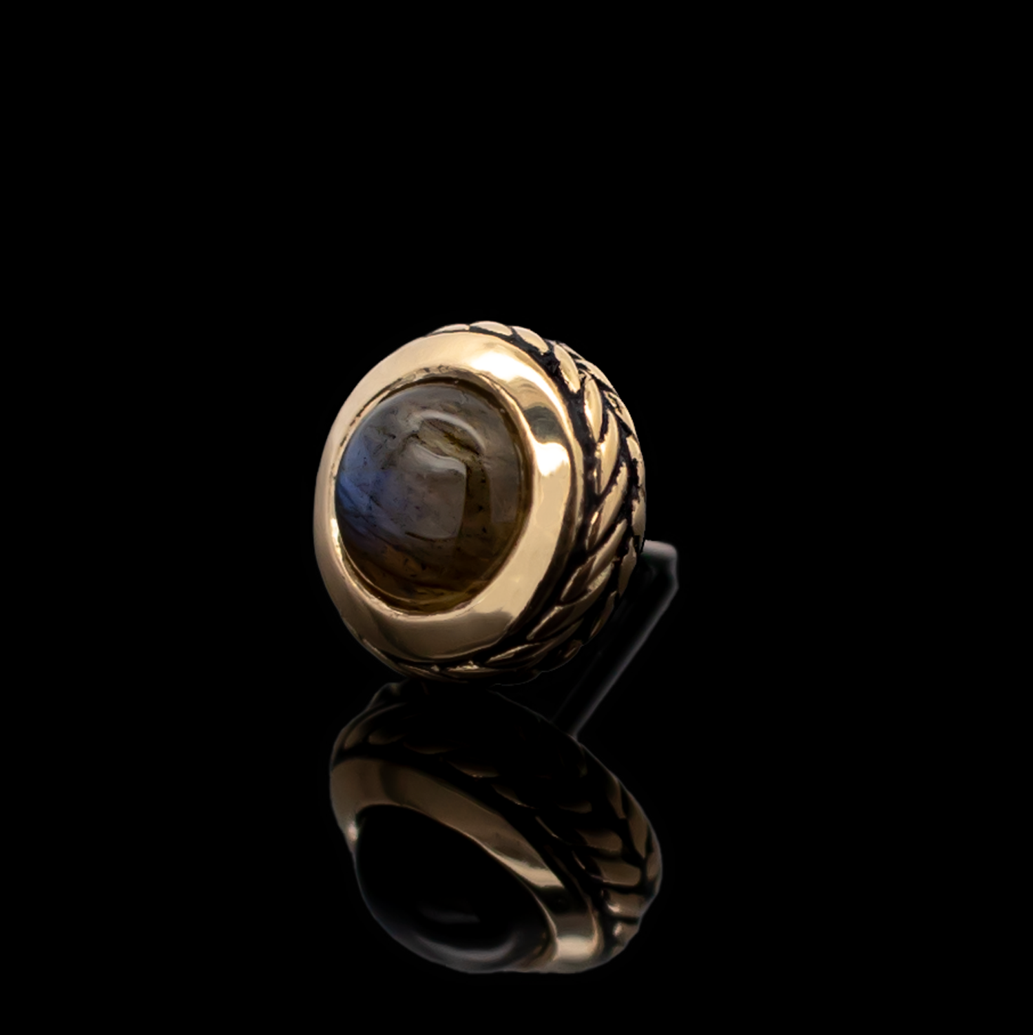 Laurel - 18kt Gold Threadless End